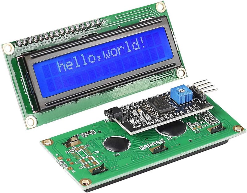 hiBCTR 5 Pieces LCD1602 LCD Display Module 16X2 Character Row Blue Backlight LCD Module PCF8574T PCF8574 IIC I2C for Raspberry Pi STM32 DIY - Image 2